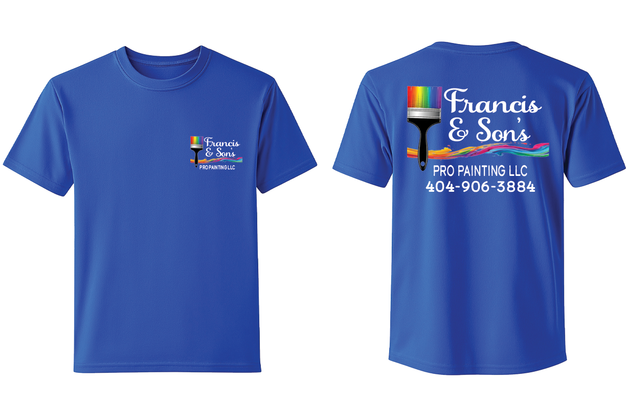 Francis & Sons Pro Painting LLC – Branded Work T-Shirt