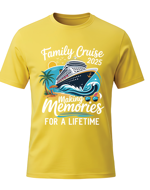 Set Sail in Style – Family Cruise T-Shirt
